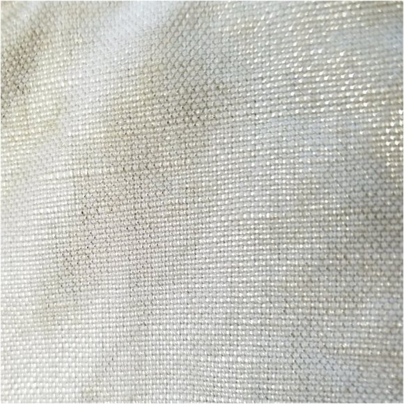 AX Armani Exchange Womens Linen Trench Coat Tan with Metallic Gold Thread  M - Picture 9 of 11